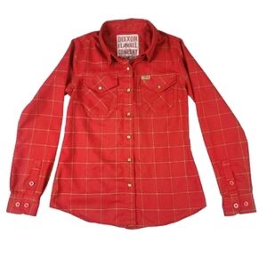 DIXXON DOOMSDAY Flannel Company Red Plaid Snap Flannel Women’s Small D-Tech
